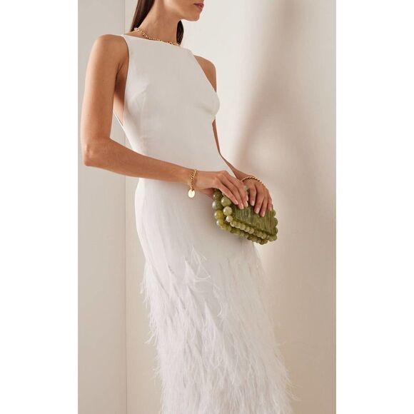 Cult Gaia AJA feather Gown US4 - Picture 3 of 12